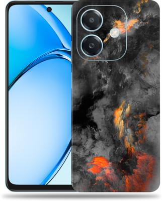 WeCre8 Skin's OPPO A3x 5G Premium Vinyl Mobile Skin (Multicolor) Mobile Skin(Black-clouds)