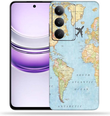 OggyBaba OggyBaba Realme 14x 5g Mobile Skin(Word Map)