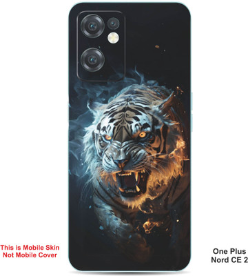 VYBE The Smart Choice One Plus Nord CE 2 Tiger Embossed Mobile Skin(Congo Brow 38)
