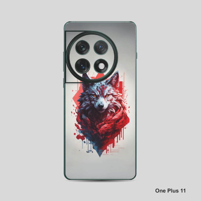 VYBE The Smart Choice One Plus 11 Animal Mobile Skin Mobile Skin(Dusty Grey, Pastel Red 17)