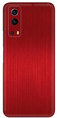 Vcare GadGets Dark Red Brushed vivo i QOO Z3 5G Mobile Skin(Dark Red Brushed)