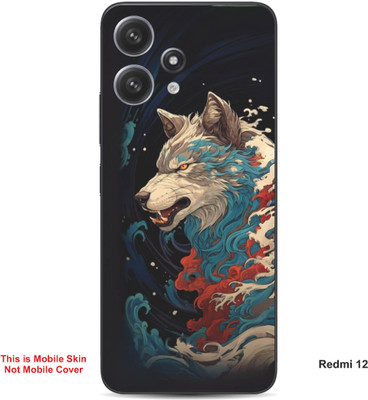VYBE The Smart Choice Redmi 12 Wolf Embossed Mobile Skin(Sandrift 7)