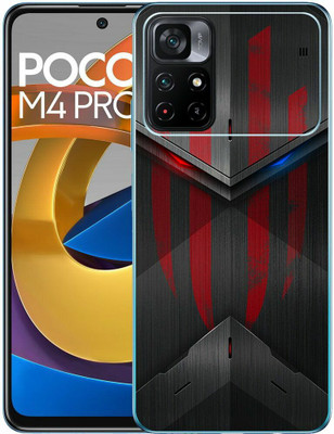 FCS Poco M4 Pro 5G Printed Back skin Mobile Skin(Red Magic Texture Skin)