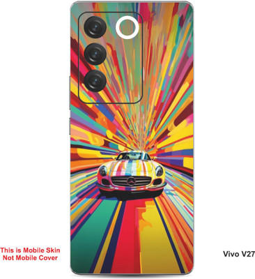 VYBE The Smart Choice Vivo V27 Art Embossed Mobile Skin(Golden Dream 5)
