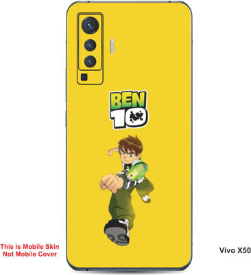 VYBE The Smart Choice Vivo X50 Ben 10 Embossed Mobile Skin(Golden Yellow B7)