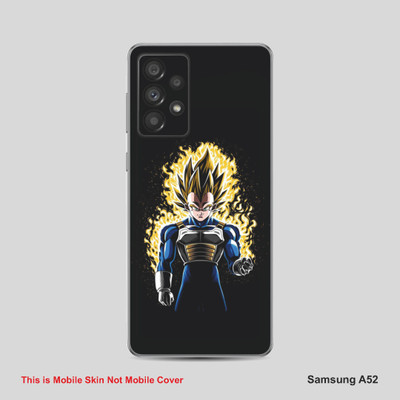 VYBE The Smart Choice SAMSUNG A52 Vegeta Mobile Skin Mobile Skin(Sunglow Yellow B39)
