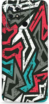 SkinoMania Redmi 10c Mobile Skin(Multicolor Abstract-Mad-Angle)