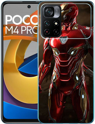 FCS Poco M4 Pro 5G Printed Back skin Mobile Skin(Iron Man Skin)