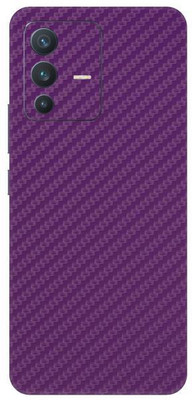 Vcare GadGets Fiber Carbon Purple vivo V23 5G Mobile Skin(Fiber Carbon Purple)
