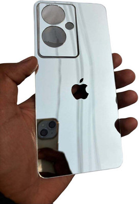 TWUAOP OPPO A79 5G MOBILE SKIN ACRYLIC SHEET MIRROR BACK PANNEL APPLE Mobile Skin(Silver)