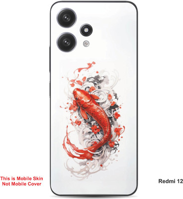 VYBE The Smart Choice Redmi 12 Fish Embossed Mobile Skin(Pastel Orange 7)