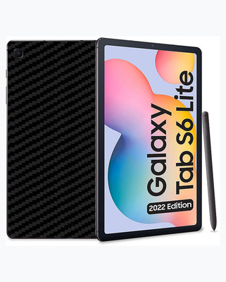 candeal mart Samsung Galaxy Tab S6 Lite (2022) 10.4 inch Back skin sticker / Vinyl wrap Mobile Skin(Carbon Fiber 3D ,Black)