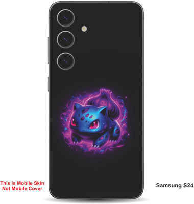 VYBE The Smart Choice Samsung S24 Bulbasaur Pokemon Embossed Mobile Skin(Warm Purple 14)