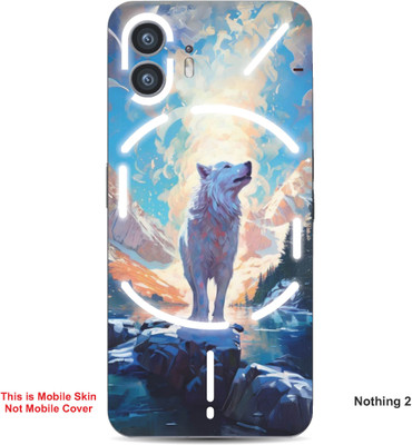 VYBE The Smart Choice Nothing 2 Wolves Embossed Mobile Skin(Jordy Blue 6)