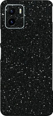 TJ CREATION Vivo Y15c Mobile Skin(Ultra Super Black Glitter Skin With High Matte Finish)