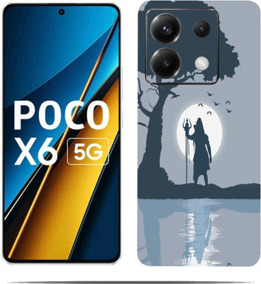 BugguSkin POCO X6 5G Mobile Skin(Ultra Super Light Grey Skin With HiighQuality MatteFinish_thanks)