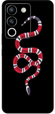 Vcare GadGets Black Red SNK Pattern Vivo Y200 5G Mobile Skin(Multicolor)