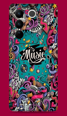 SkinoMania Vivo V27 Pro 5G Mobile Skin(Multicolor Music)