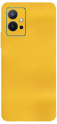 AsSkin Vivo T1 5g, vivo t1 5g, vivo Mobile Skin(Ultra Super Yellow Carbon Fiber With High Matte Finish .Skin..)