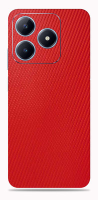 SkinoMania realme NARZO N63 Mobile Skin(red carbon fiber)