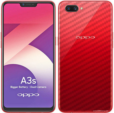 candeal mart Oppo A3s carbon fiber 3D back skin / Back sticker Mobile Skin / Protective film Mobile Skin(Transparent)
