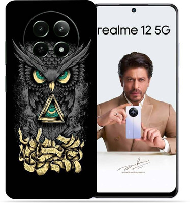 OggyBaba Realme 12 5g Mobile Skin(Black Angry Owl)