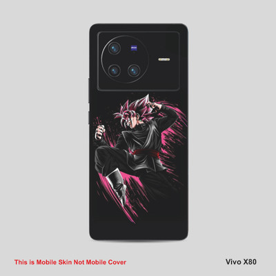 VYBE The Smart Choice Vivo 80X Goku Mobile Skin Mobile Skin(Bashful Pink 16)