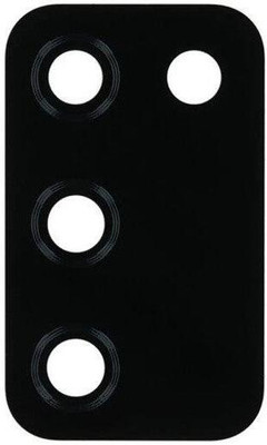 Spares4ever Samsung Galaxy M03s Black with Frame Black Galaxy M03s Black Camera Lens Glass
