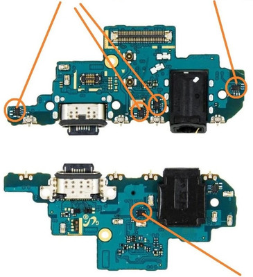 Sandreezz (SM-A528BCGBD) Samsung Galaxy A52s 5G (Charging CC patta Charging Flex Board) Charging PCB Complete Flex