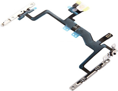 Sandreezz Power Button & Flashlight Cable Flex with Brackets for Apple iPhone 6s Volume Button Flex Cable