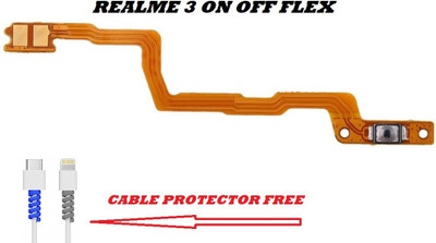 WowMax Power & On-off Button/patta/key/ Flex Cable for REALME 3 REALME 3 POWER & ON OFF PATTA Power ON/OFF Button