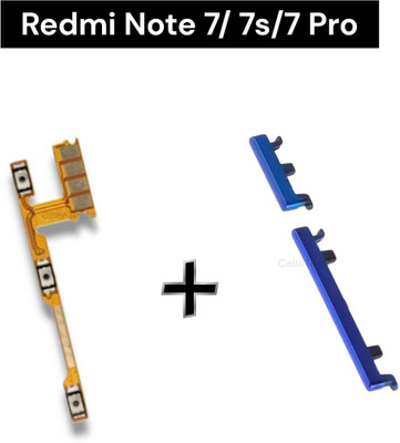 CELLO TECH On Off Flex With Blue Outer Button Set For Redmi Note 7 Note 7S Note 7 Pro Power ON/OFF Button