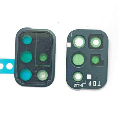 Spares4ever Samsung Galaxy A71 Black with Frame Black Galaxy A71 Black Camera Lens Glass