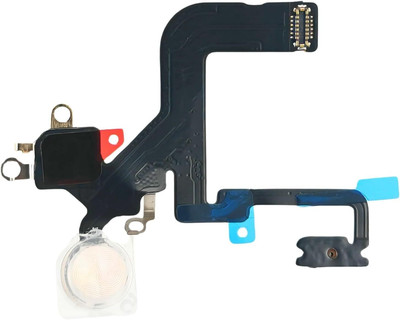 Sandreezz Power Button & Flashlight Flex Cable with Brackets for Apple iPhone 12 Pro Power ON/OFF Button