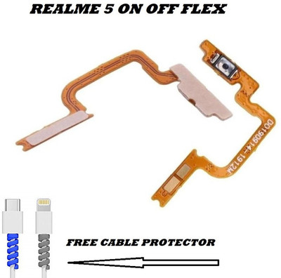 WowMax Power & On-off Button/patta/key/ Flex Cable for REALME 5 REALME 5 POWER & ON OFF PATTA Power ON/OFF Button