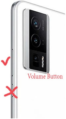 imbi External Switch 23013PC75G White Xiaomi Poco F5 Pro 5G Power ON/OFF Button