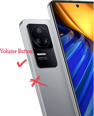 imbi External Button 22021211RG Silver Xiaomi Poco F4 5G Volume Button Flex Cable