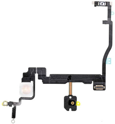 Sandreezz Power Button & Flashlight Flex Cable with Brackets for Apple iPhone 11 Pro Max Power ON/OFF Button
