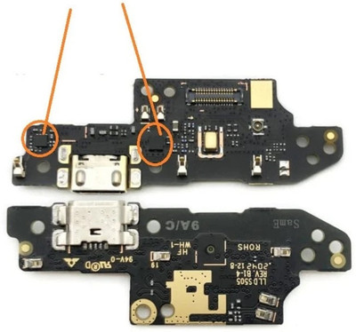 Sandreezz (M2006C3MIICBD) Redmi 9 Activ (Charging CC patta Charging Flex Board) Charging PCB Complete Flex