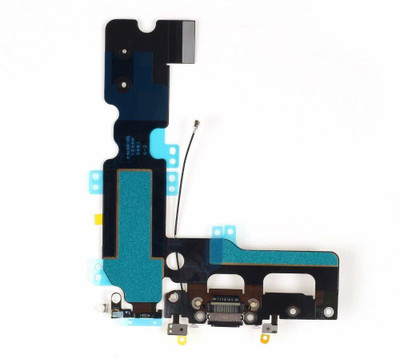 Purplesavvy Charging Connector Flex Patta For iPhone 7 (Black) Charging PCB Complete Flex