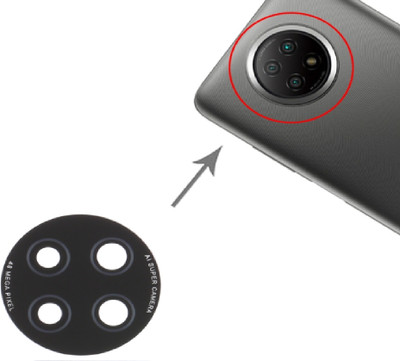Kraze4blaze (M2007J22C) Xiaomi Redmi Note 9 (5G) (Real Back Camera lens Glass) Camera Lens Glass