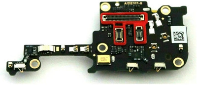 Shinzo Microphone and SIM Card Reader PCB Board Port Compatible for OnePlus 8 - Charging PCB Complete Flex