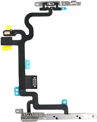 Sandreezz Power Button & Flashlight Flex Cable with Brackets for Apple iPhone 7 Volume Button Flex Cable