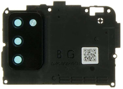 Spares4ever Samsung Galaxy A02s Black with Frame Black Galaxy A02s Black Camera Lens Glass