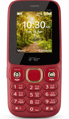 Basic Keypad Phone IAIR Keypad Mobile Basic Mini Feature Phone D40(Dark Red) Lowest Price ...
