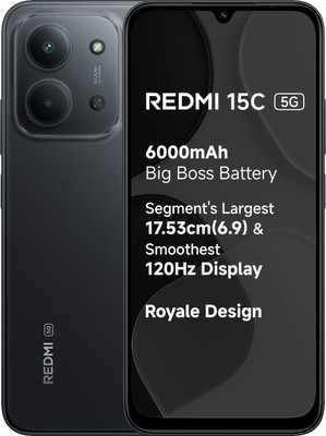 REDMI 15C 5G (Midnight Black, 128 GB)(4 GB RAM)