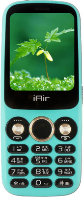 IAIR Keypad Mobile Phone with Wired Earphone|Dual Sim|2 Inch Display|2800 mAH Battery(Puerto Rico Green)