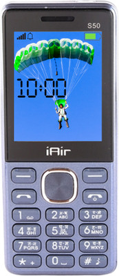 IAIR S50 Dual Sim Keypad Phone | 2800 mAH Battery & Big 2.4 Inch Display(Blue)