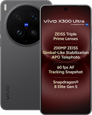 vivo X300 Ultra (Eclipse Black - Photographer Kit, 512 GB)(16 GB RAM) product image