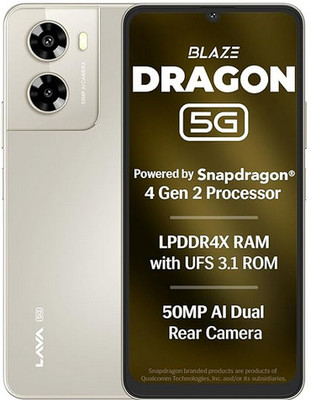 LAVA Blaze Dragon (Golden Mist, 128 GB)(4 GB RAM)
